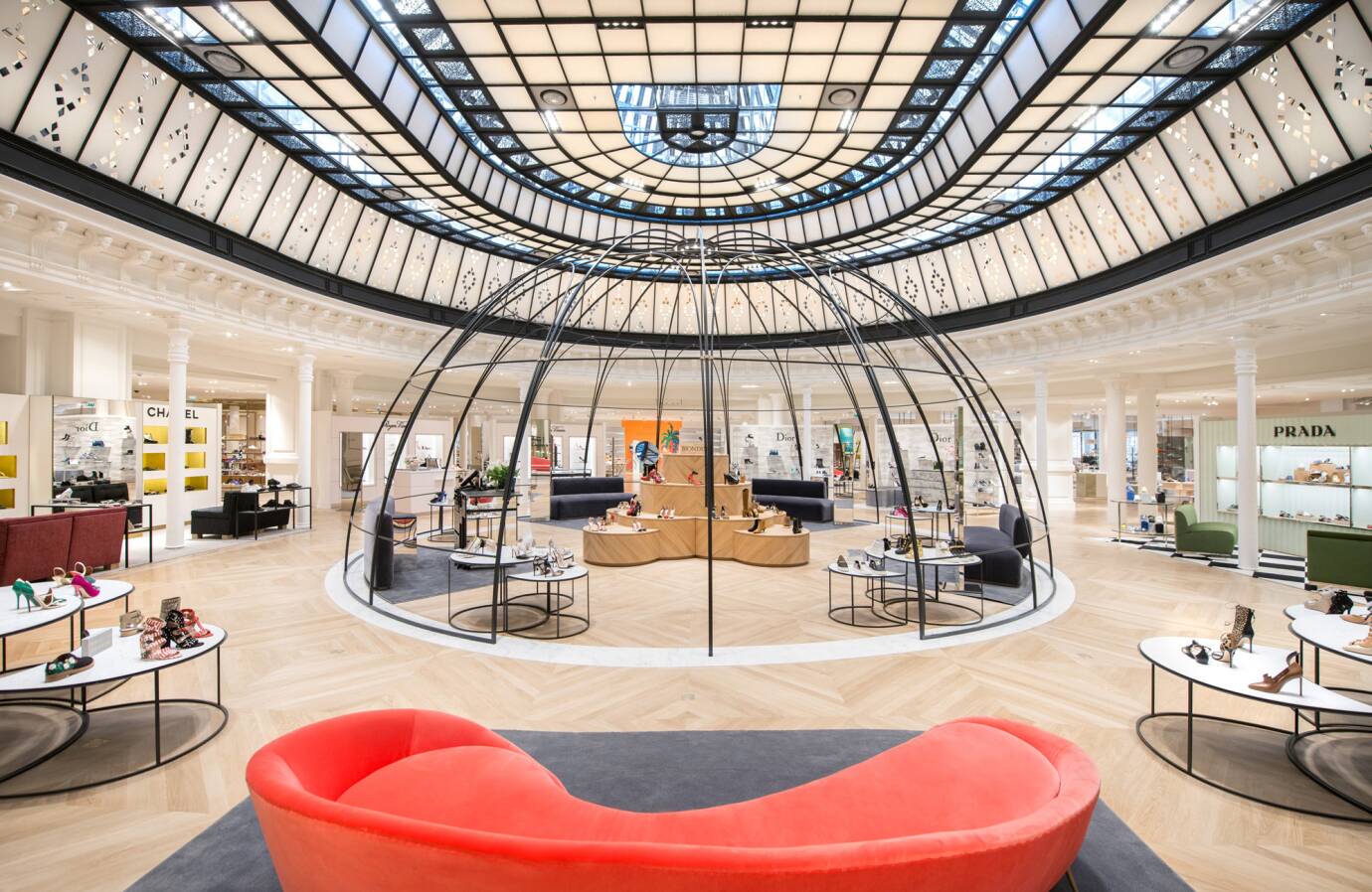 Paris Le Bon Marche - Interior of Le Bon Marche department store