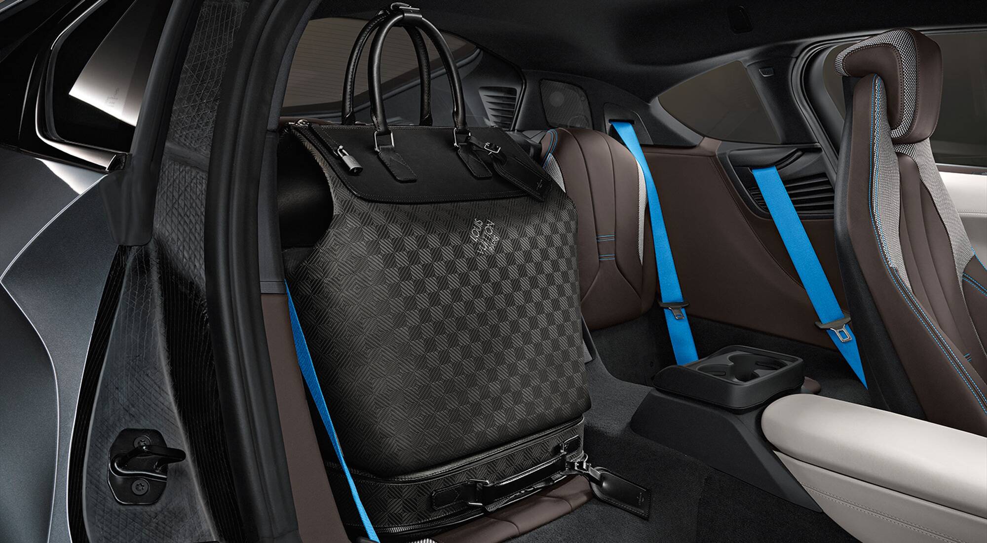 Louis Vuitton Customizes Luggage Set for 2014 BMW i8