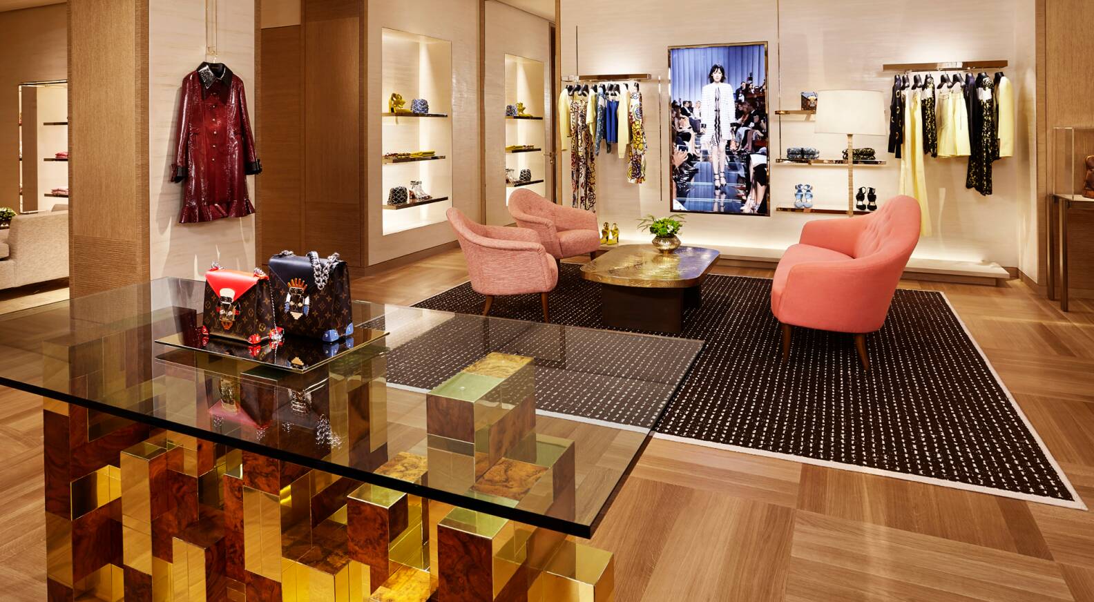 The Louis Vuitton Moet Hennessy store on Avenue Montaigne in Paris