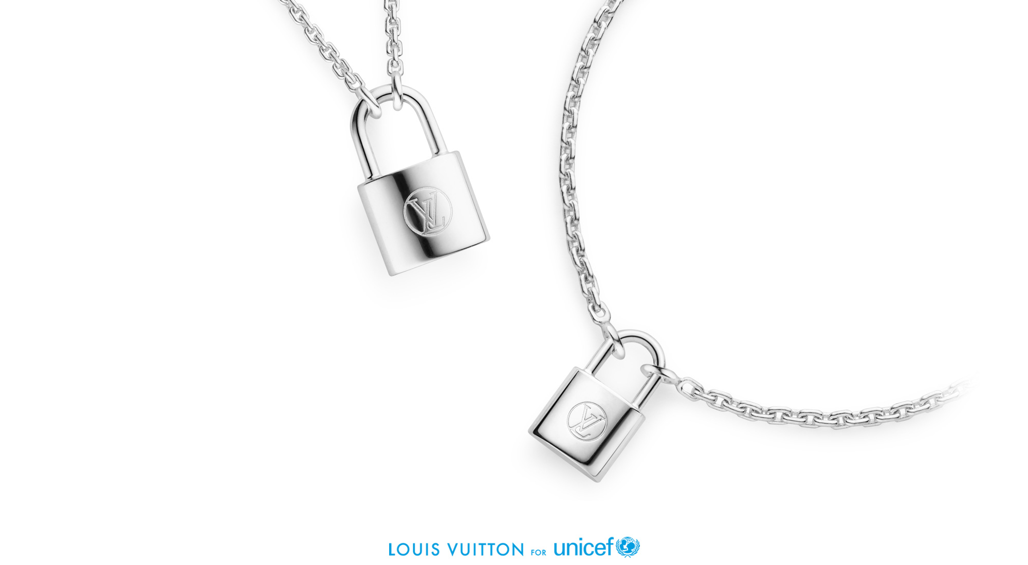 Louis vuitton for unicef silver necklace Louis Vuitton Silver in