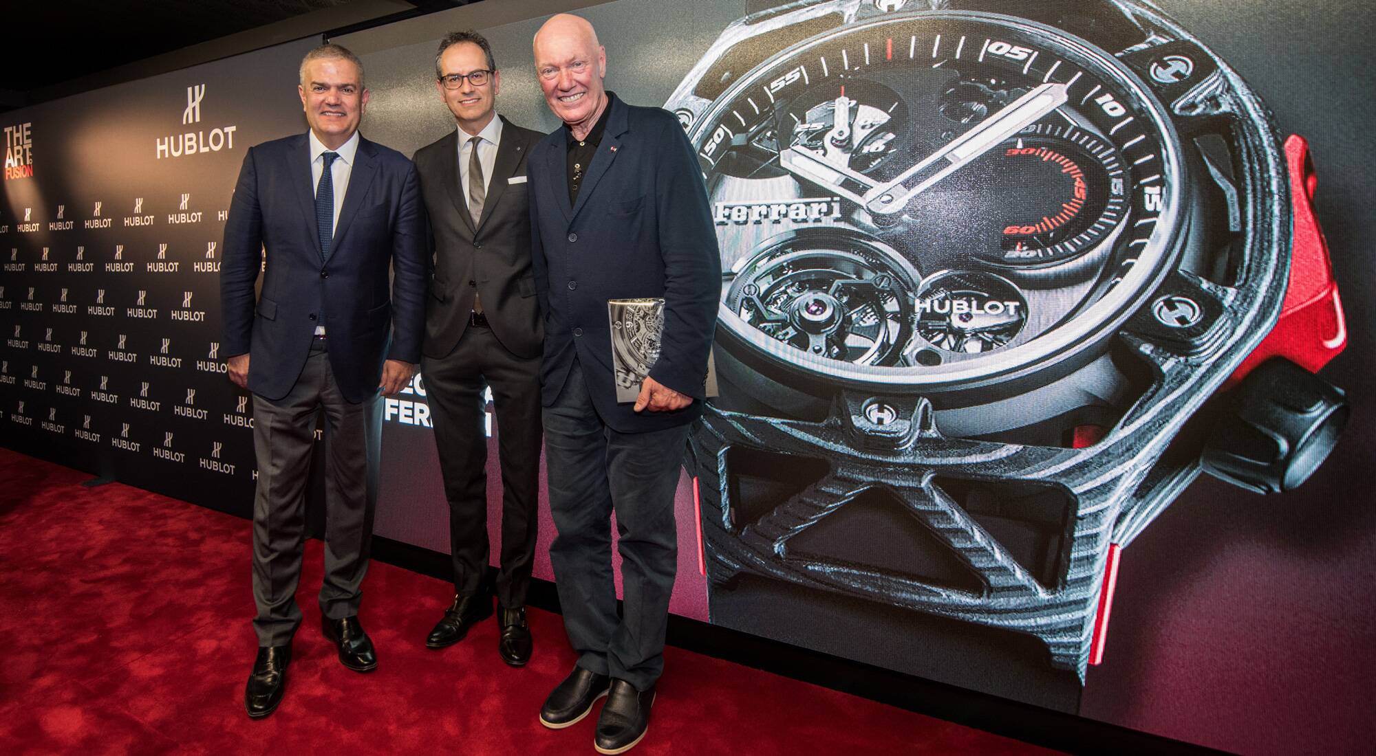 Hublot presents Techframe Ferrari 70 Years Tourbillon Chronograph at ...