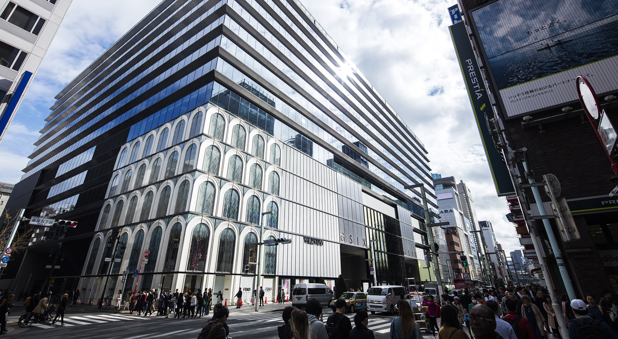 Ten LVMH Maisons open in Ginza Six retail complex in Tokyo.