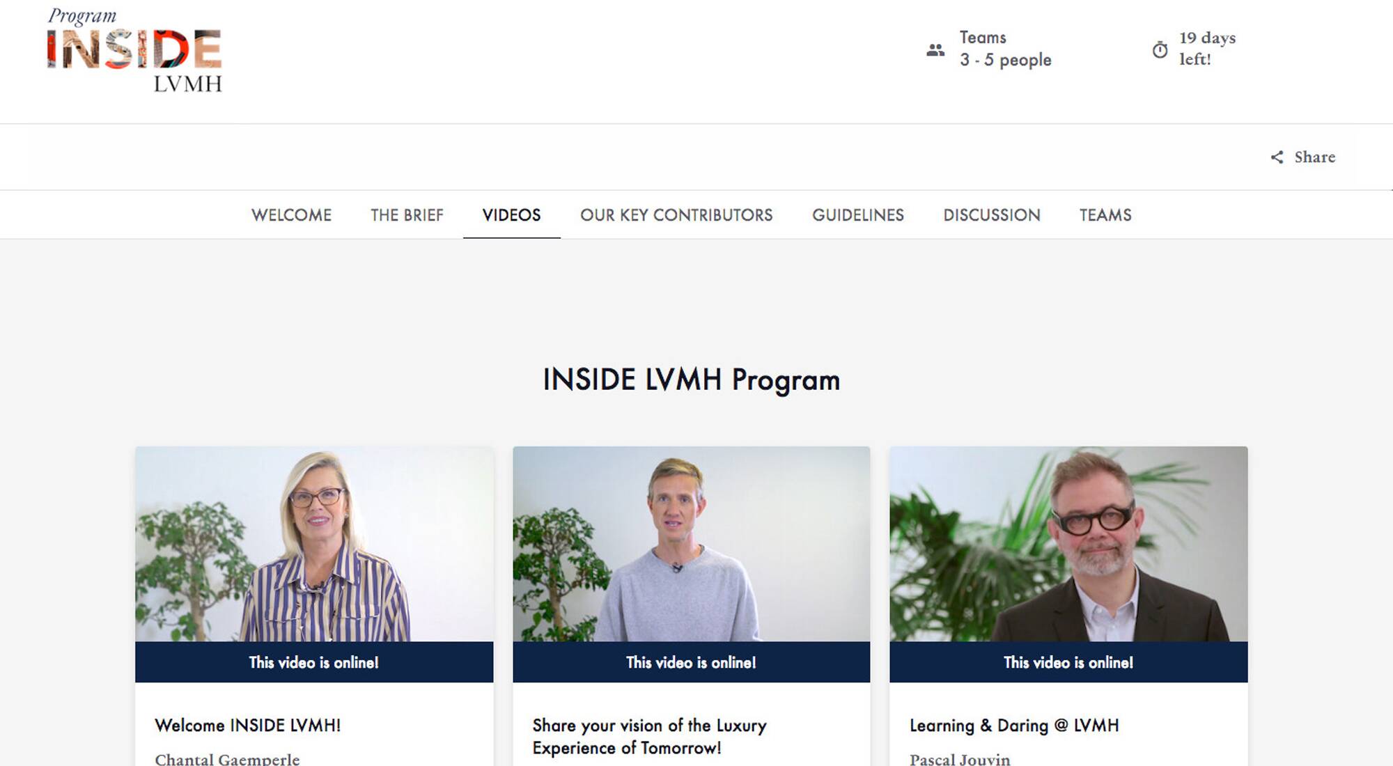 Scoprite l'INSIDE LVMH Program, un nuovo dispositivo dedicato a