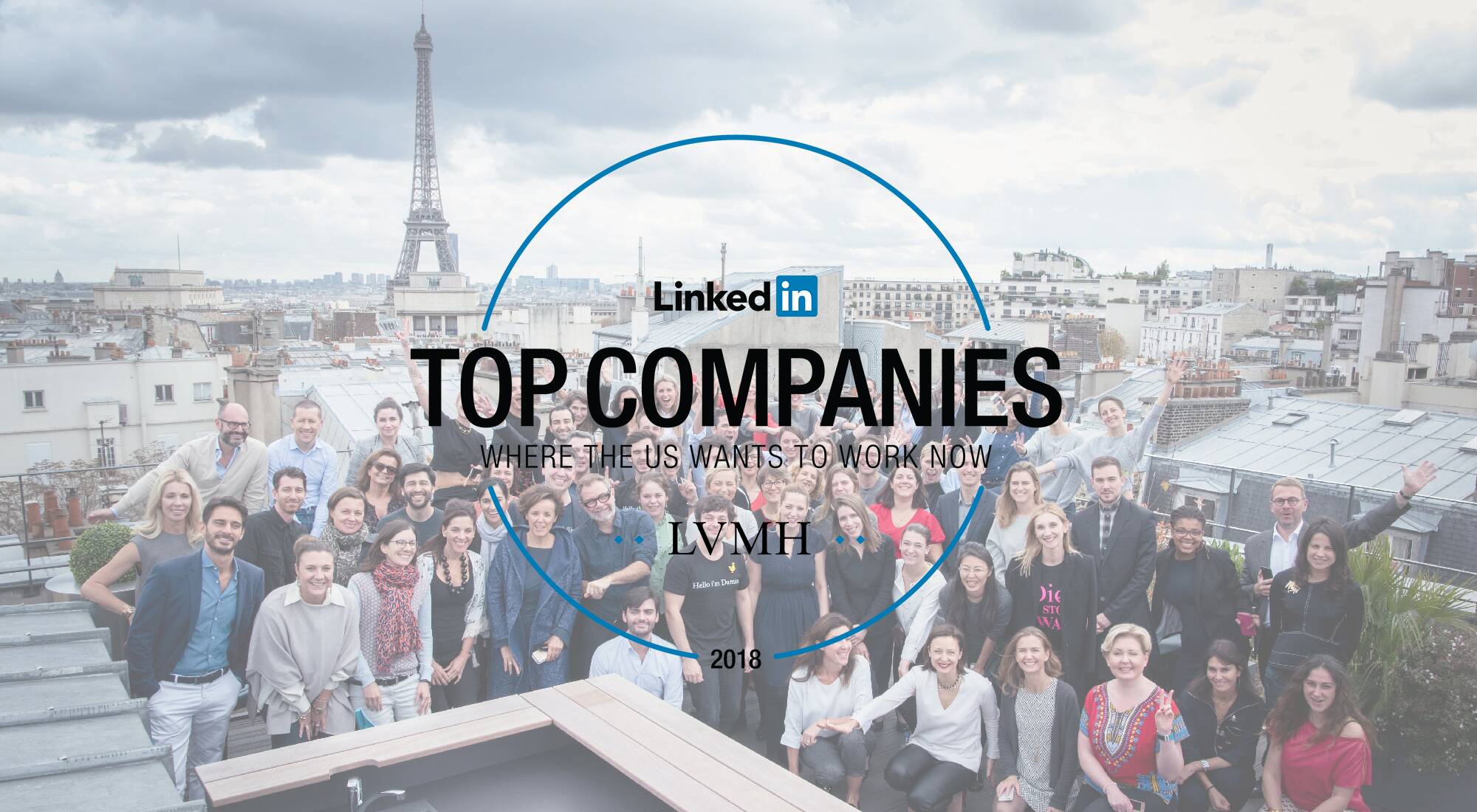 LVMH most attractive employer in France in LinkedIn Top Companies 2018  ranking