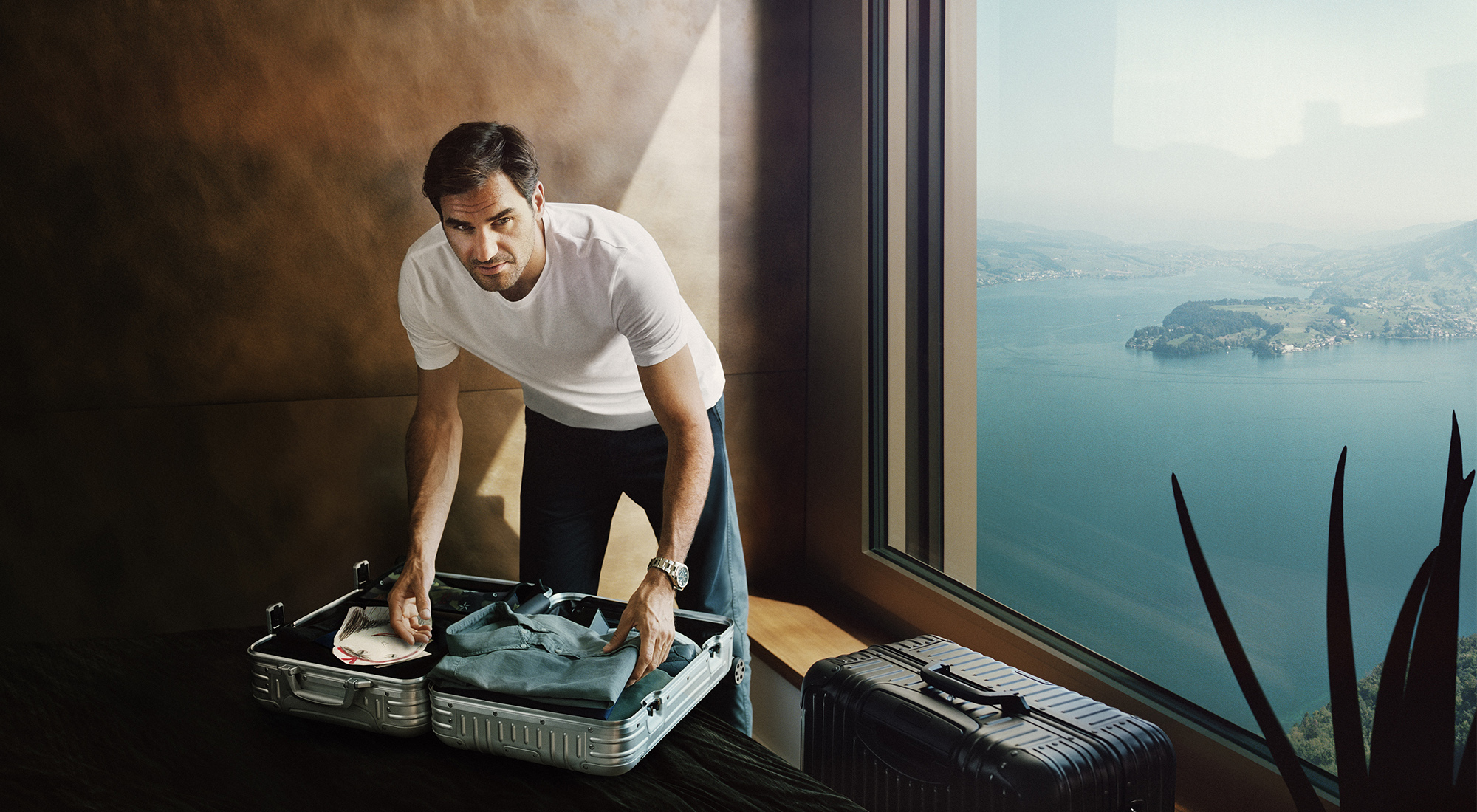 Virgil Abloh, Roger Federer Can Never Be Still In Rimowa Luggage