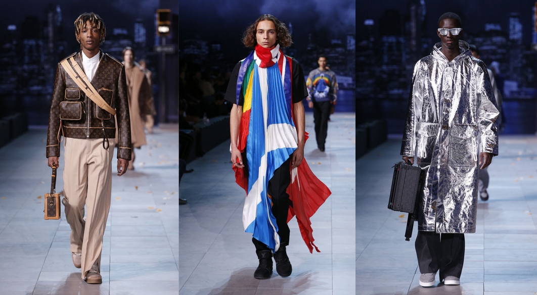 Louis Vuitton autumn-winter fashion show futuristic and elegant
