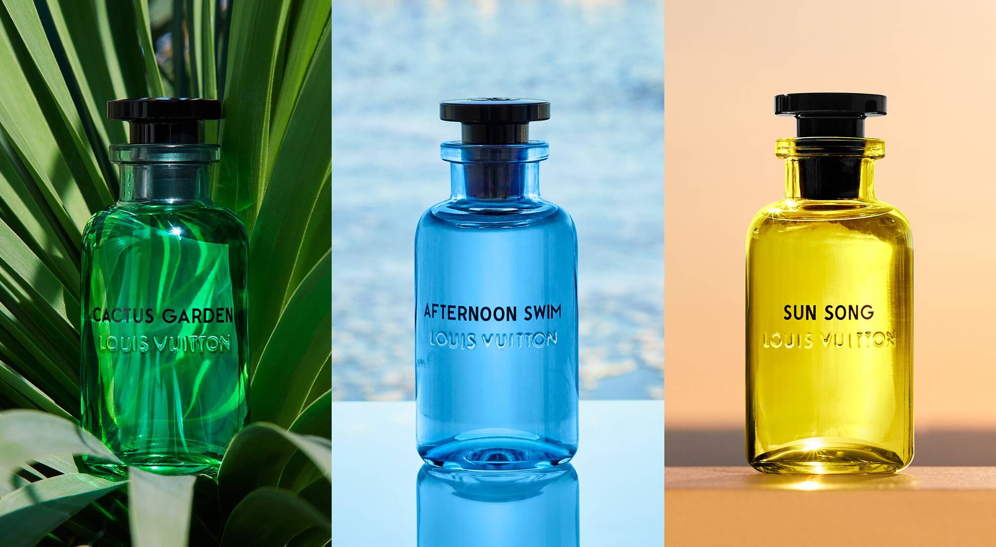 Sun Song, Cactus Garden and Afternoon Swim, three new fragrance creations  from Louis Vuitton inspired by California summer - LVMH