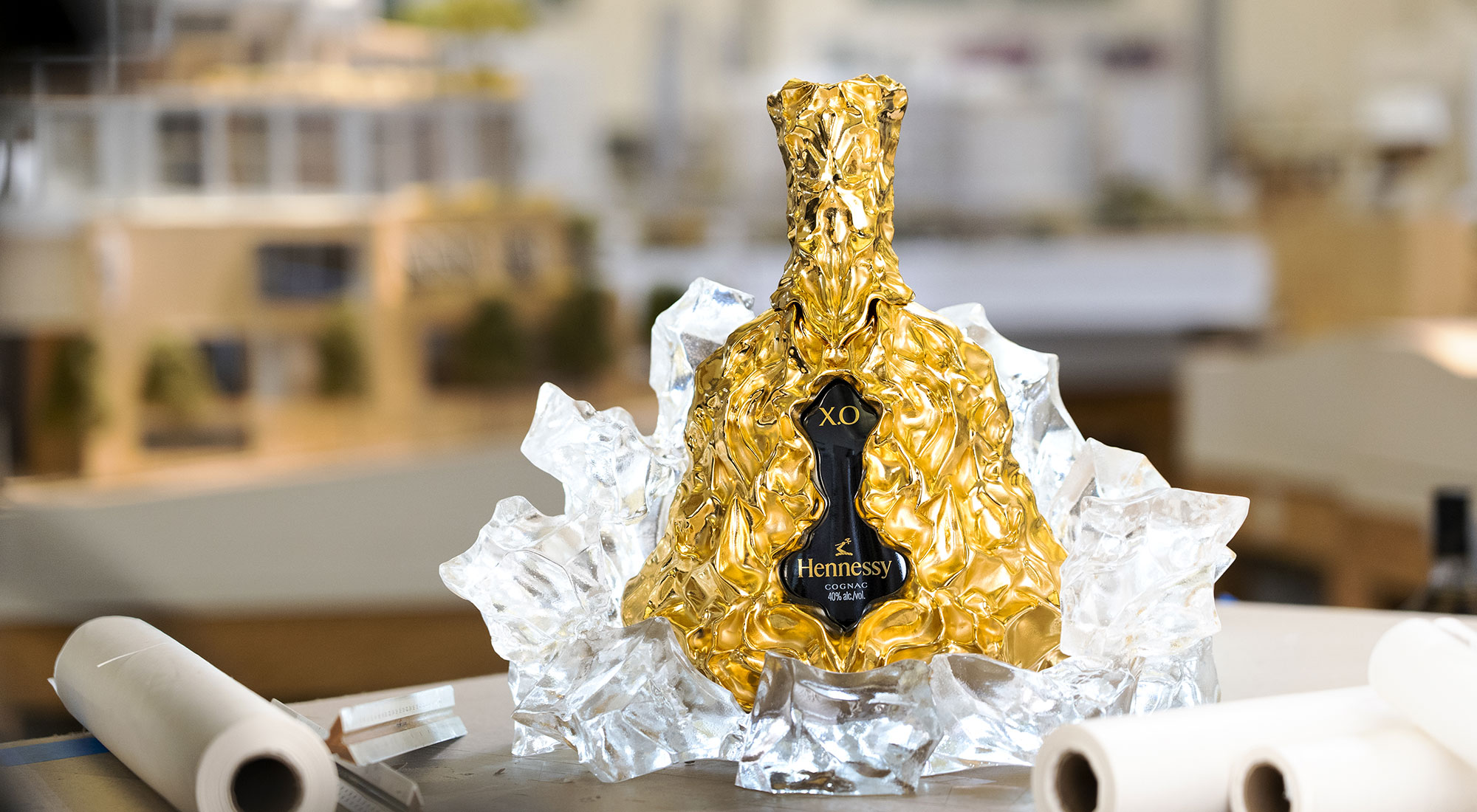 Architect Frank Gehry collaborates with Louis Vuitton on perfume bottle