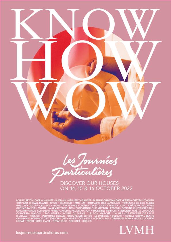 SAVOIR FAIRE RÊVER”: LVMH releases “KNOW HOW WOW” ad campaign for Les  Journées Particulières - LVMH