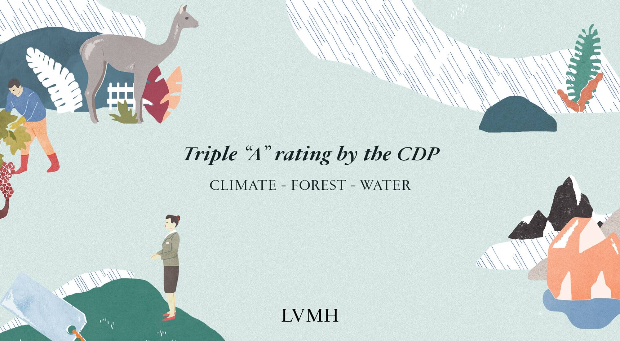 LVMH is awarded the prestigious triple “A” rating by the CDP for