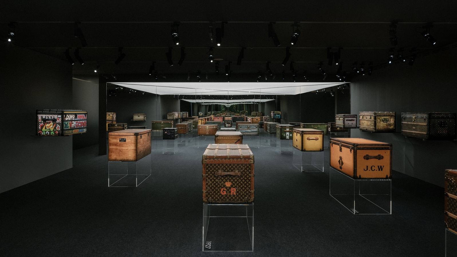 The Malle Courrier exhibition by Louis Vuitton in Asnières, France